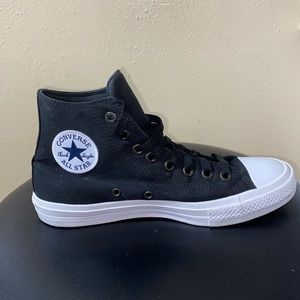 Converse all star, chuck taylor II, high top, black, 7 mens